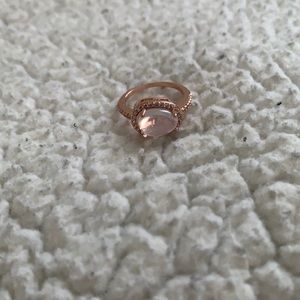 Rose gold moonstone ring